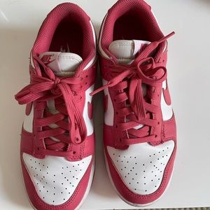 Nike Dunk Lows in Archeo Pink